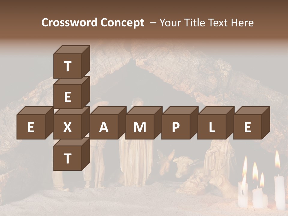 Christmas Manger PowerPoint Template