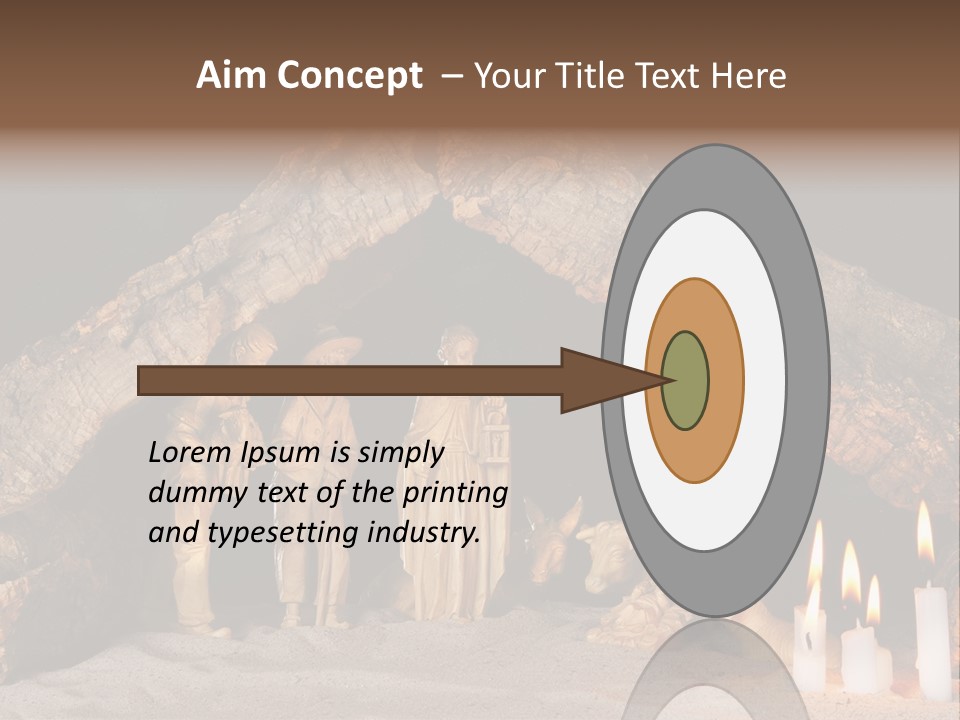 Christmas Manger PowerPoint Template