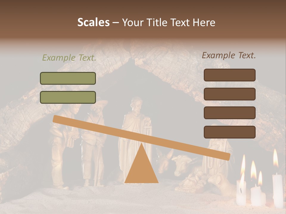 Christmas Manger PowerPoint Template