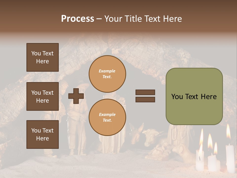 Christmas Manger PowerPoint Template