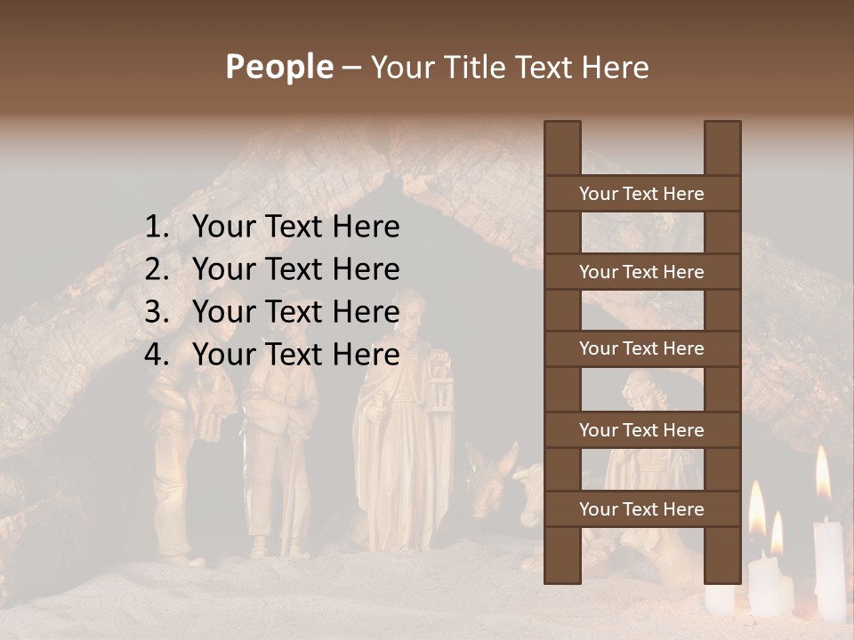 Christmas Manger PowerPoint Template
