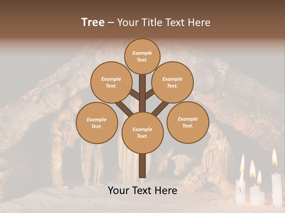 Christmas Manger PowerPoint Template