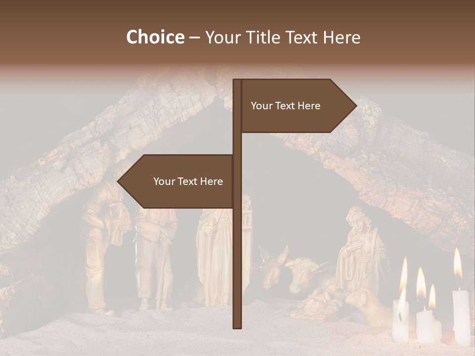 Christmas Manger PowerPoint Template