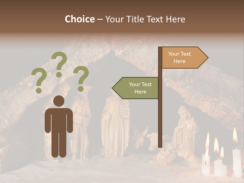 Christmas Manger PowerPoint Template