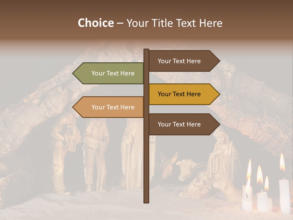 Christmas Manger PowerPoint Template