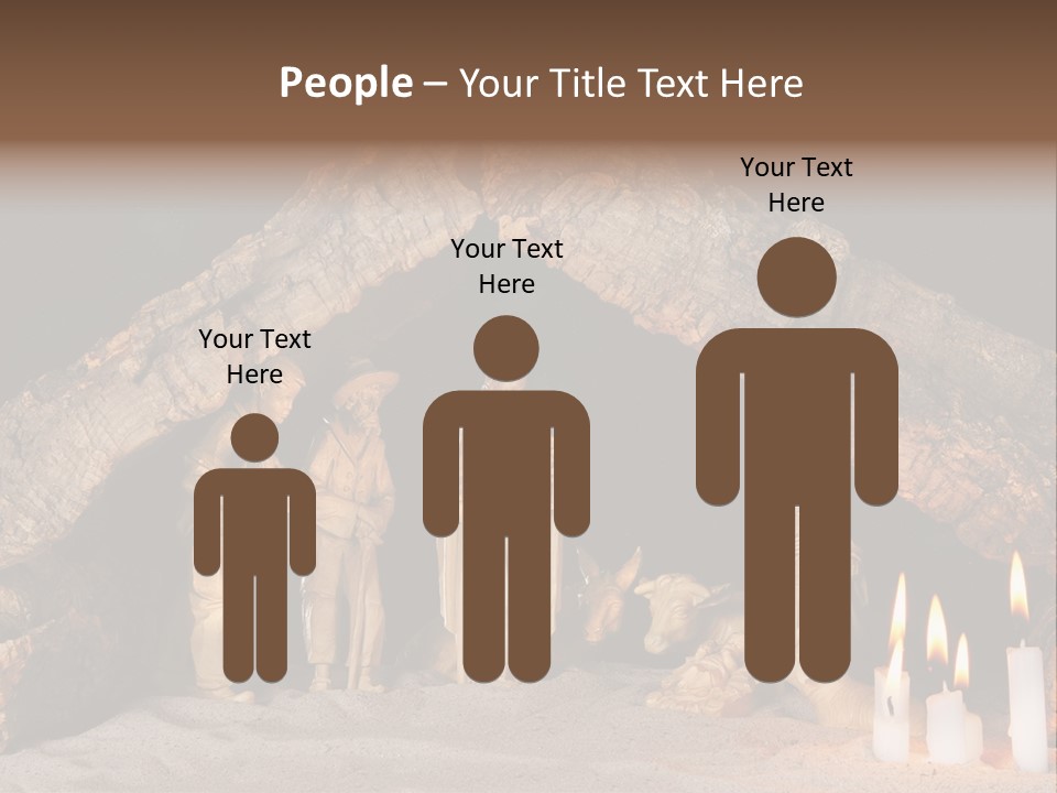 Christmas Manger PowerPoint Template