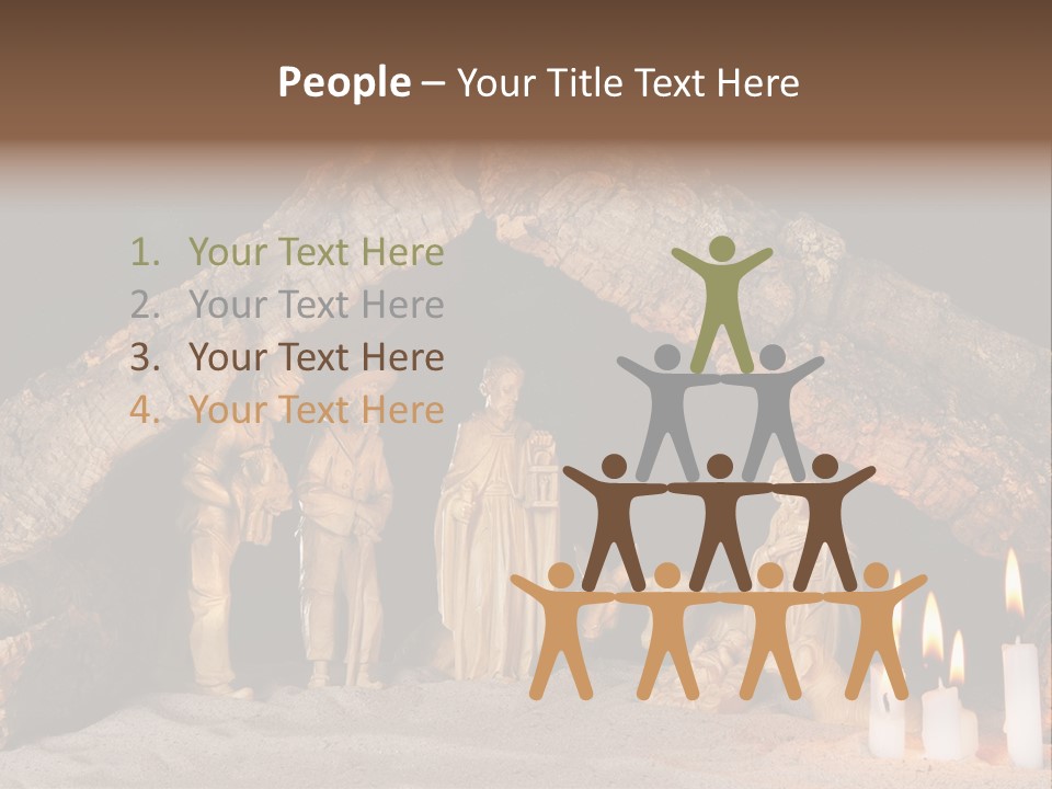 Christmas Manger PowerPoint Template