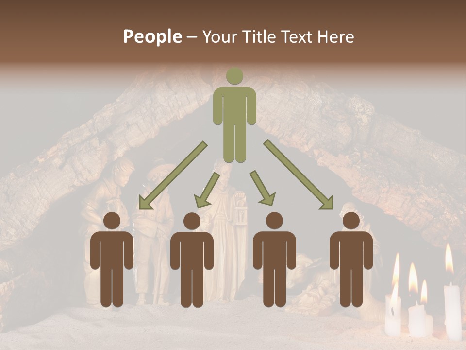 Christmas Manger PowerPoint Template