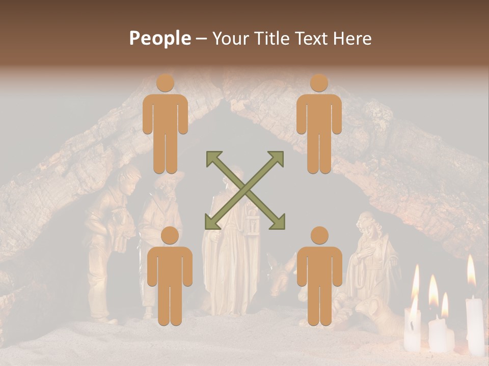 Christmas Manger PowerPoint Template
