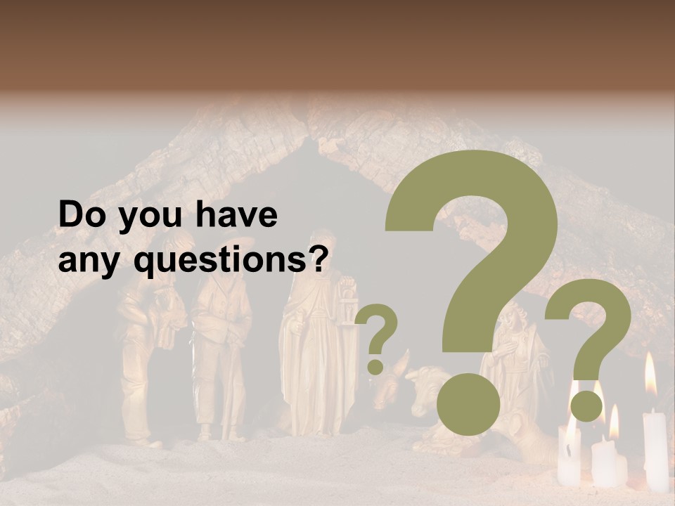 Christmas Manger PowerPoint Template