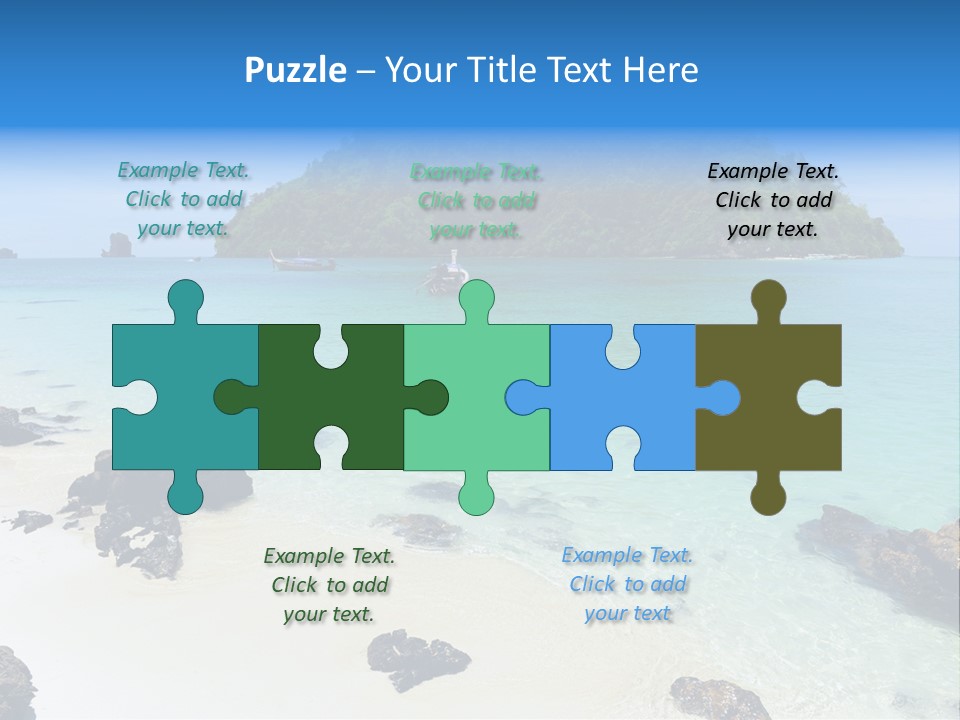 Coastline Phi Phi Ocean PowerPoint Template