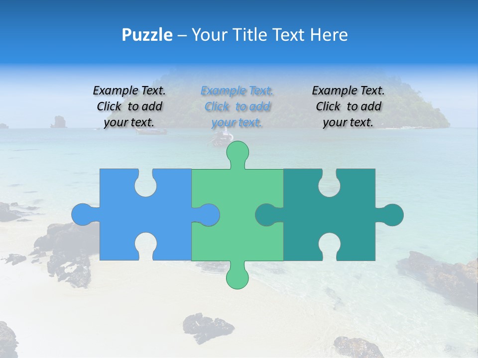 Coastline Phi Phi Ocean PowerPoint Template