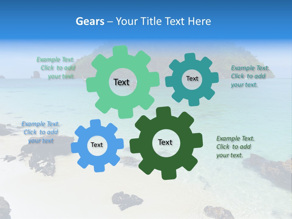 Coastline Phi Phi Ocean PowerPoint Template