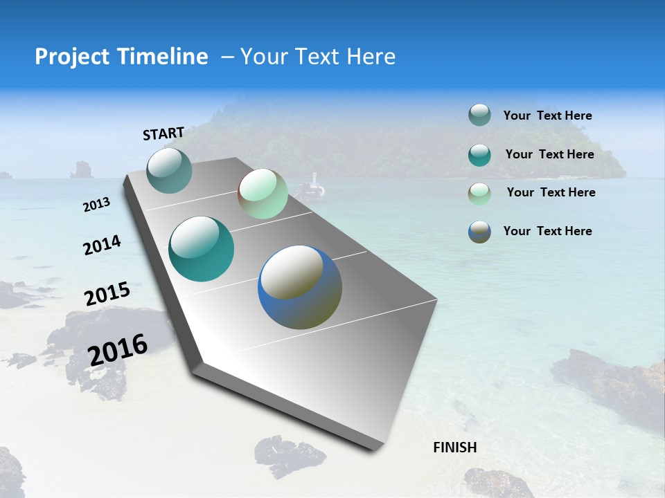 Coastline Phi Phi Ocean PowerPoint Template
