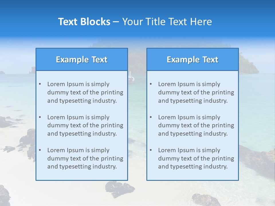 Coastline Phi Phi Ocean PowerPoint Template