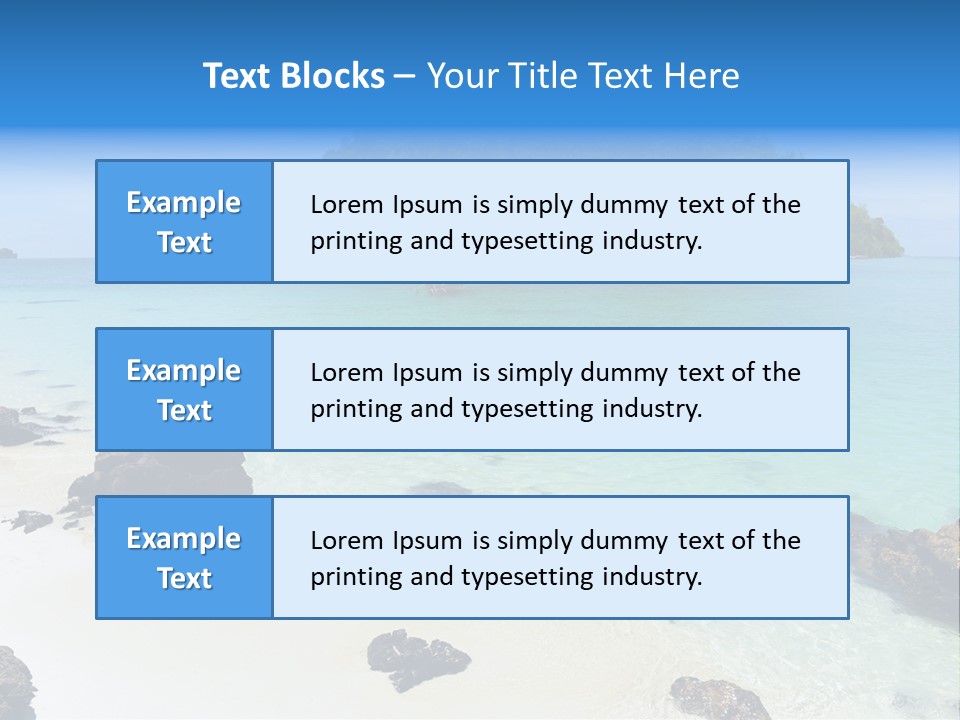 Coastline Phi Phi Ocean PowerPoint Template