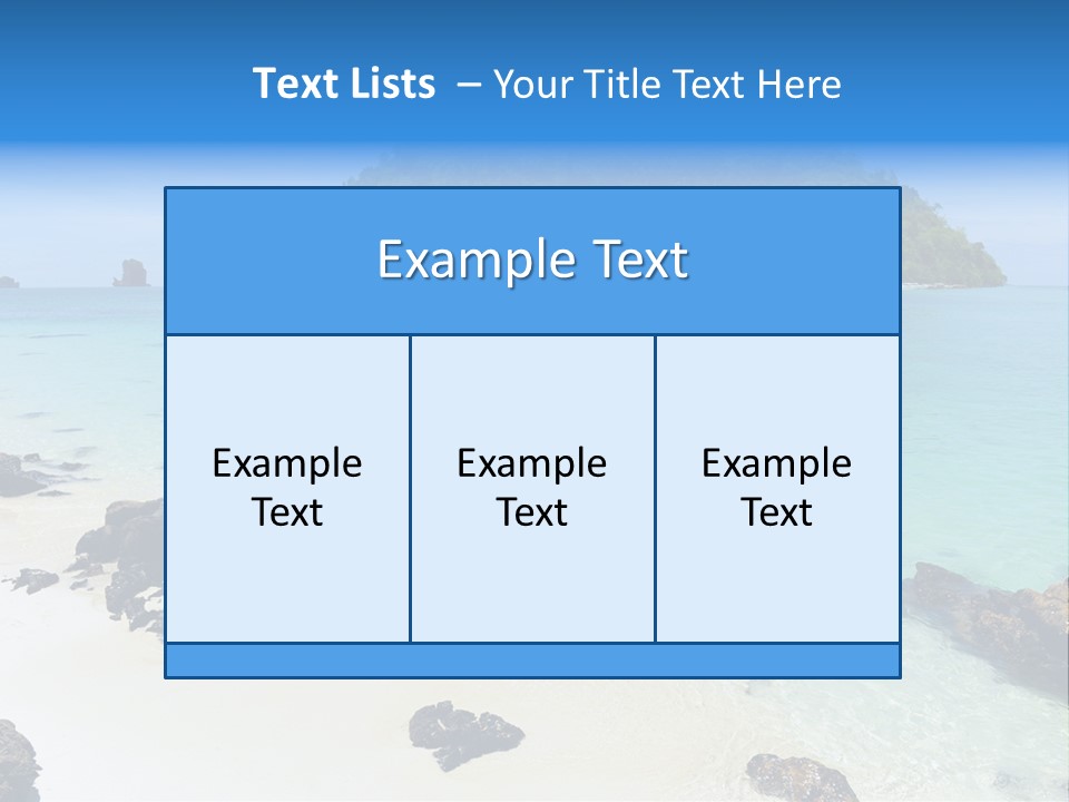 Coastline Phi Phi Ocean PowerPoint Template