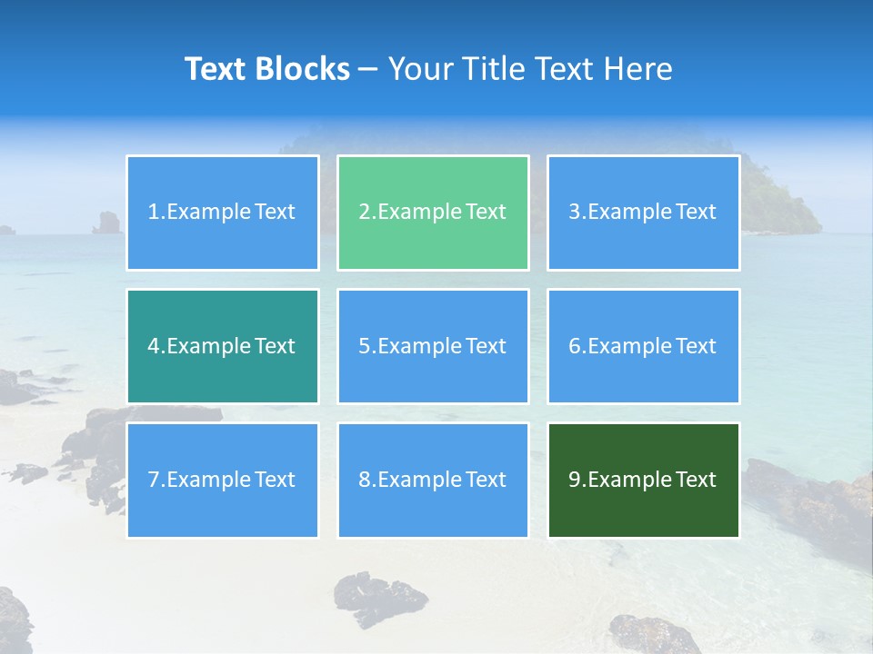 Coastline Phi Phi Ocean PowerPoint Template