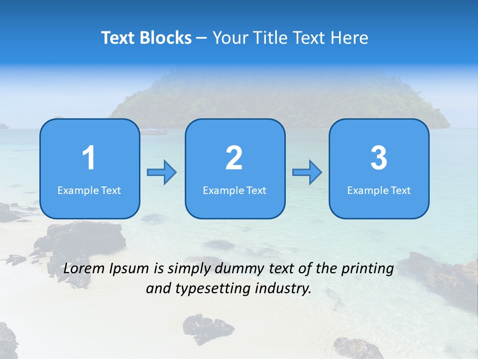 Coastline Phi Phi Ocean PowerPoint Template