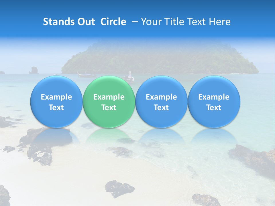 Coastline Phi Phi Ocean PowerPoint Template