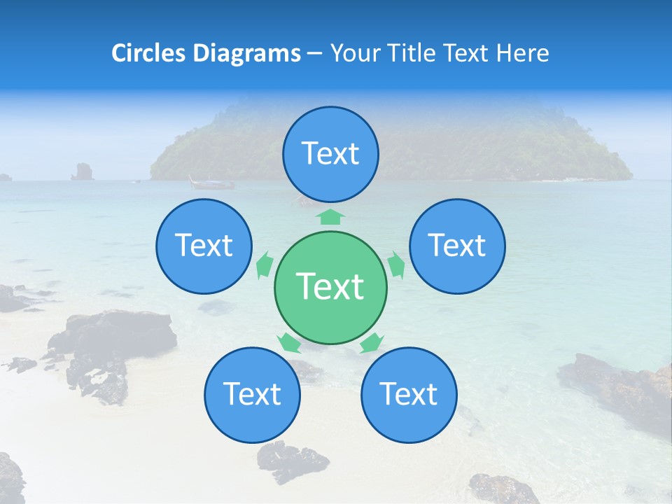 Coastline Phi Phi Ocean PowerPoint Template