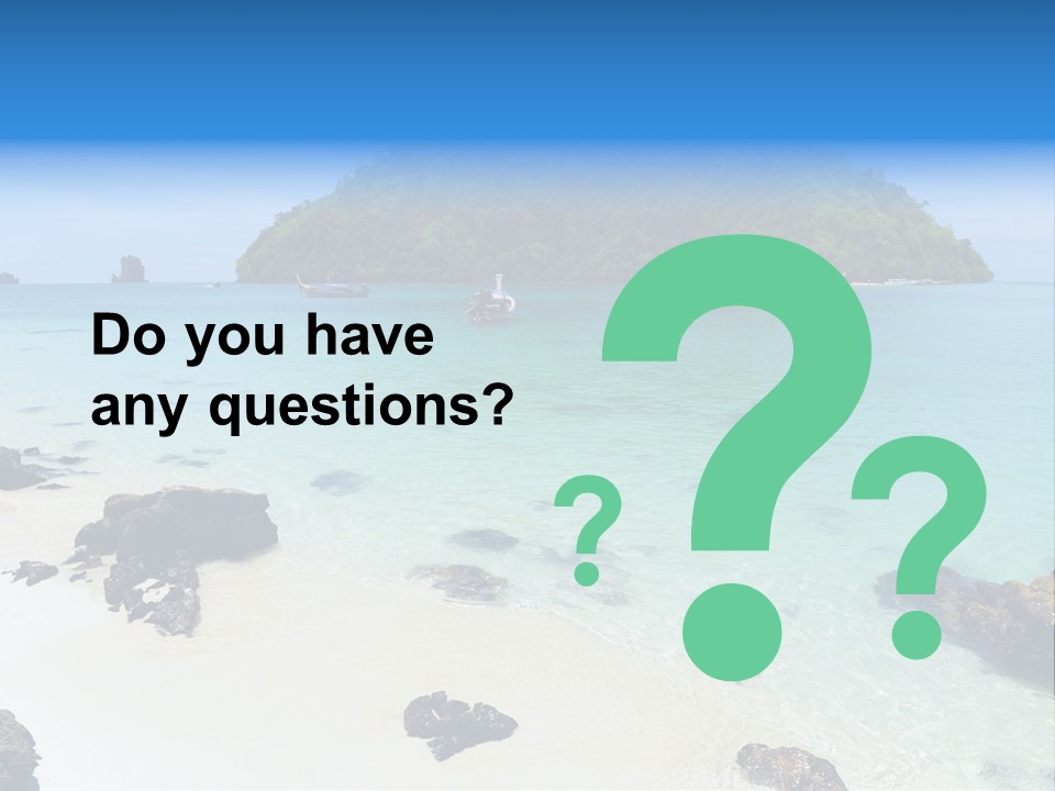 Coastline Phi Phi Ocean PowerPoint Template