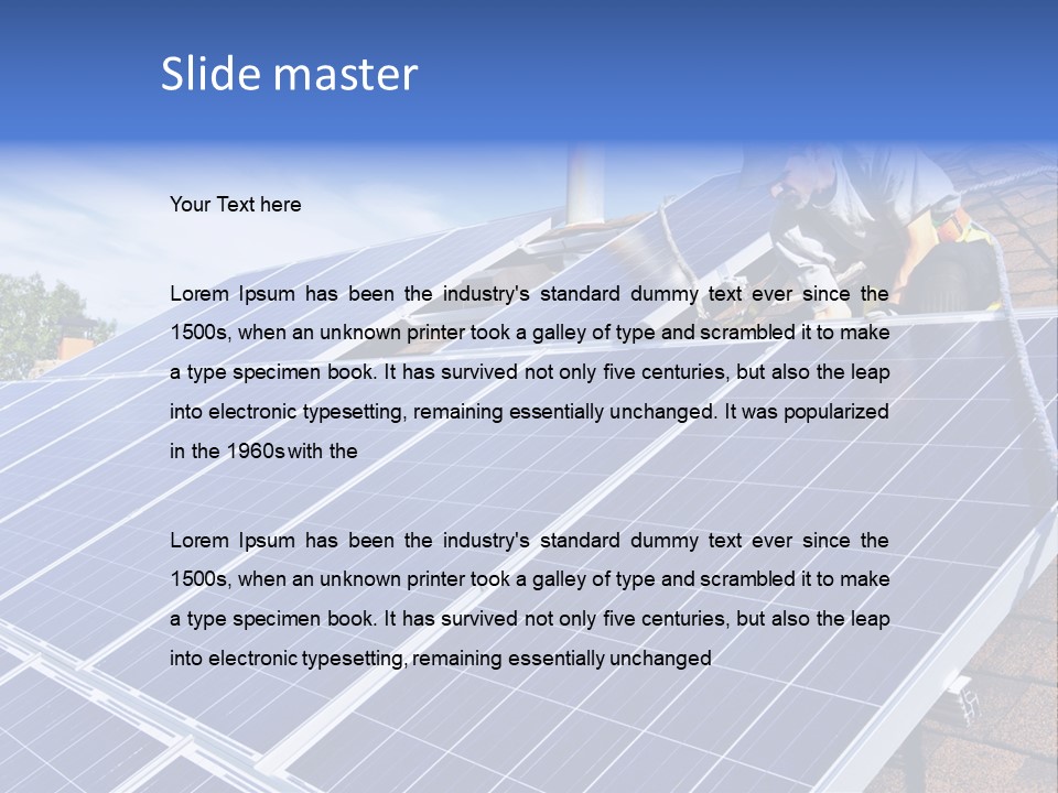 Panels Solar PowerPoint Template