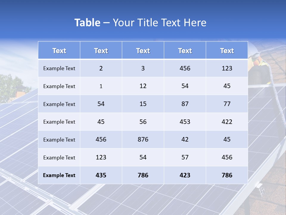 Panels Solar PowerPoint Template