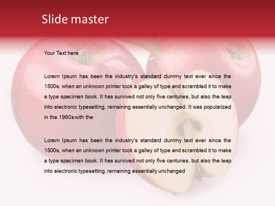 Apple Fruit PowerPoint Template