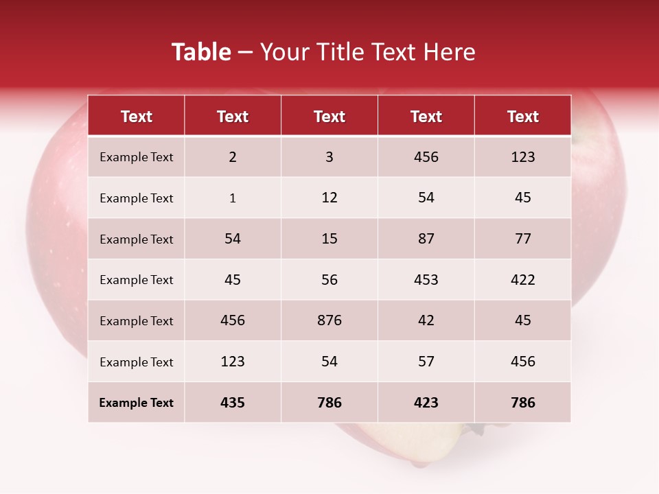 Apple Fruit PowerPoint Template