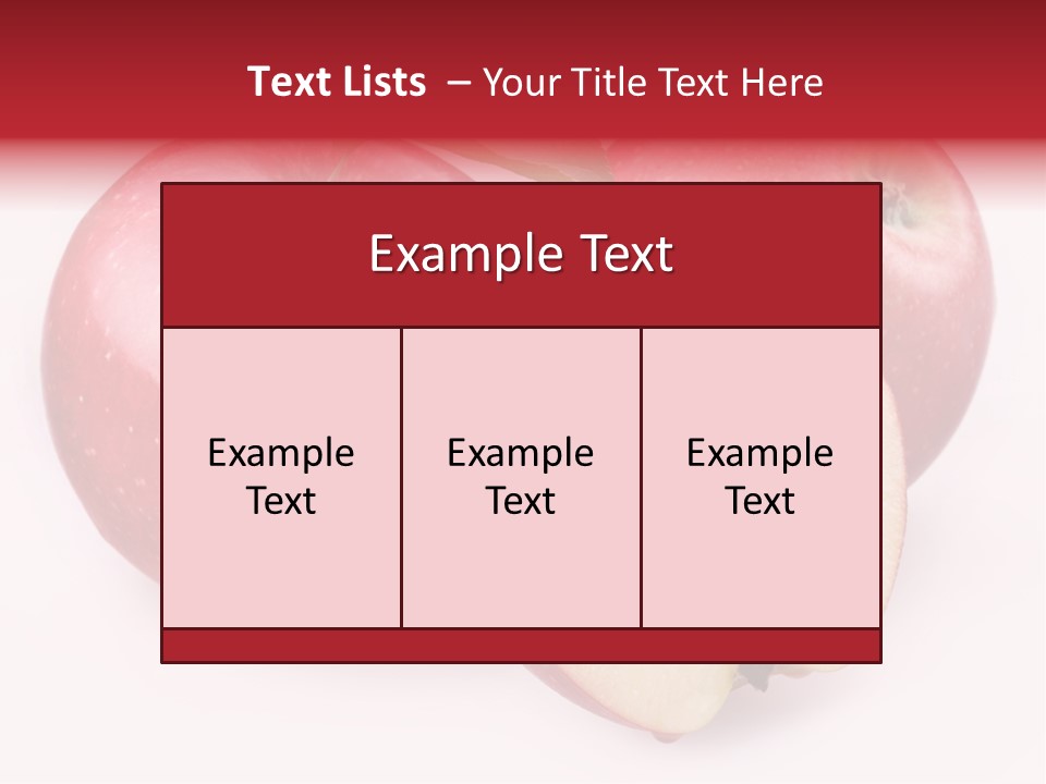 Apple Fruit PowerPoint Template