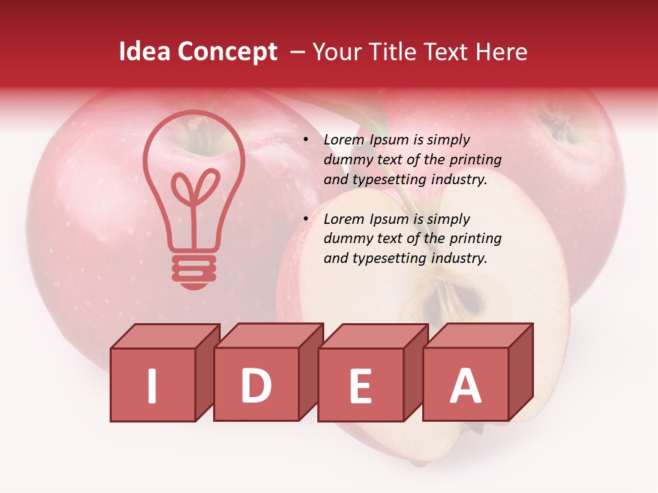 Apple Fruit PowerPoint Template