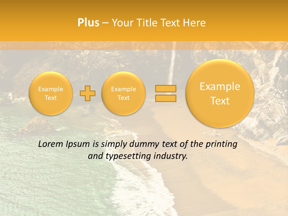 Julia Pfeiffer Burns State Park, Mcway Falls PowerPoint Template