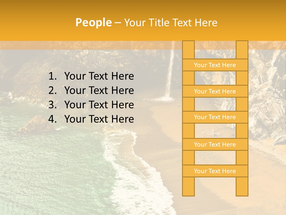 Julia Pfeiffer Burns State Park, Mcway Falls PowerPoint Template