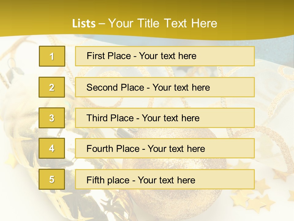Celebratory Year Decorative PowerPoint Template