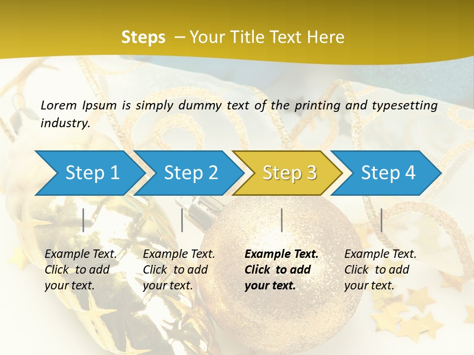 Celebratory Year Decorative PowerPoint Template