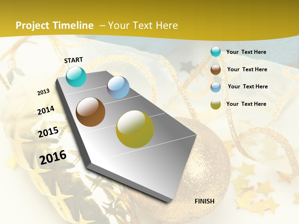 Celebratory Year Decorative PowerPoint Template