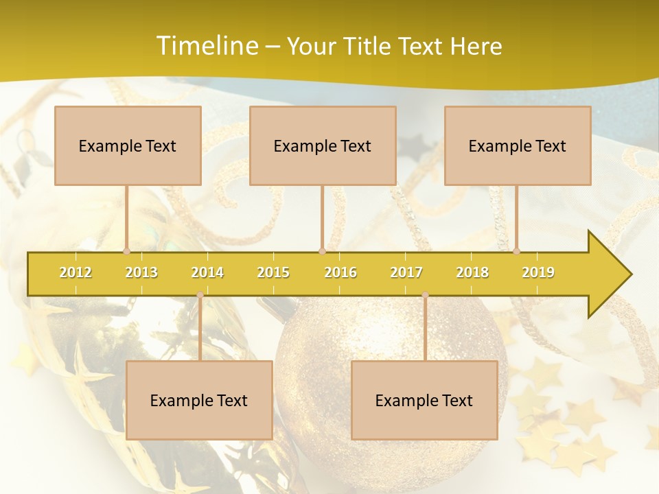 Celebratory Year Decorative PowerPoint Template