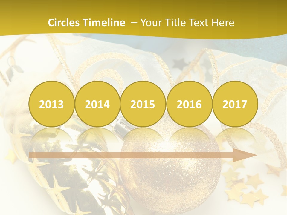 Celebratory Year Decorative PowerPoint Template