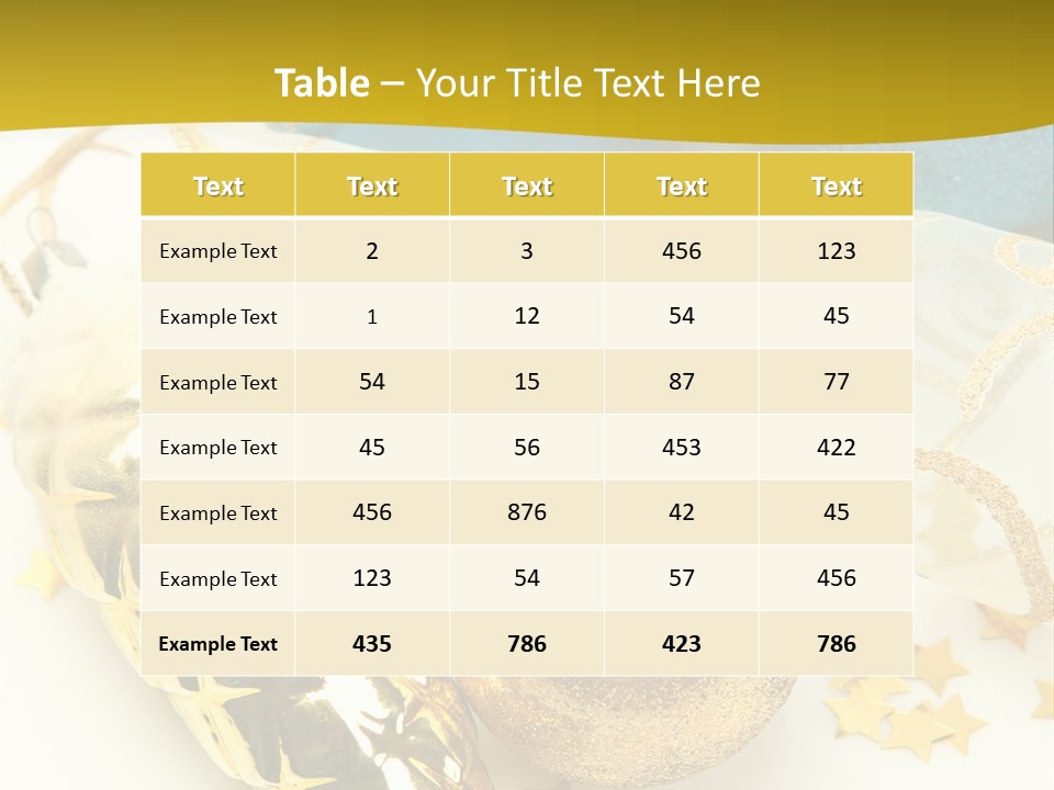 Celebratory Year Decorative PowerPoint Template