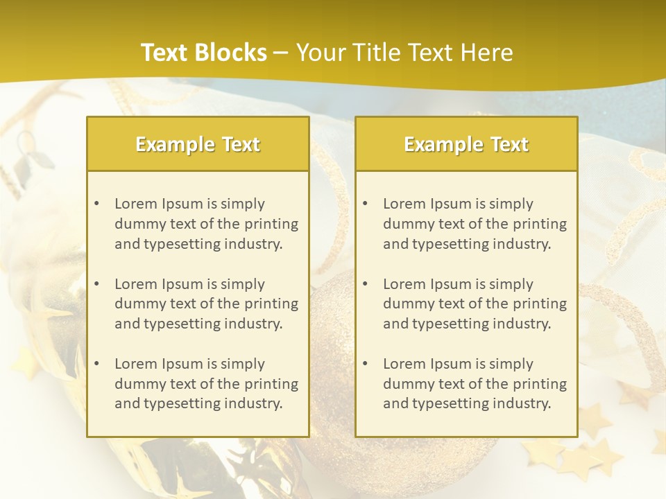Celebratory Year Decorative PowerPoint Template