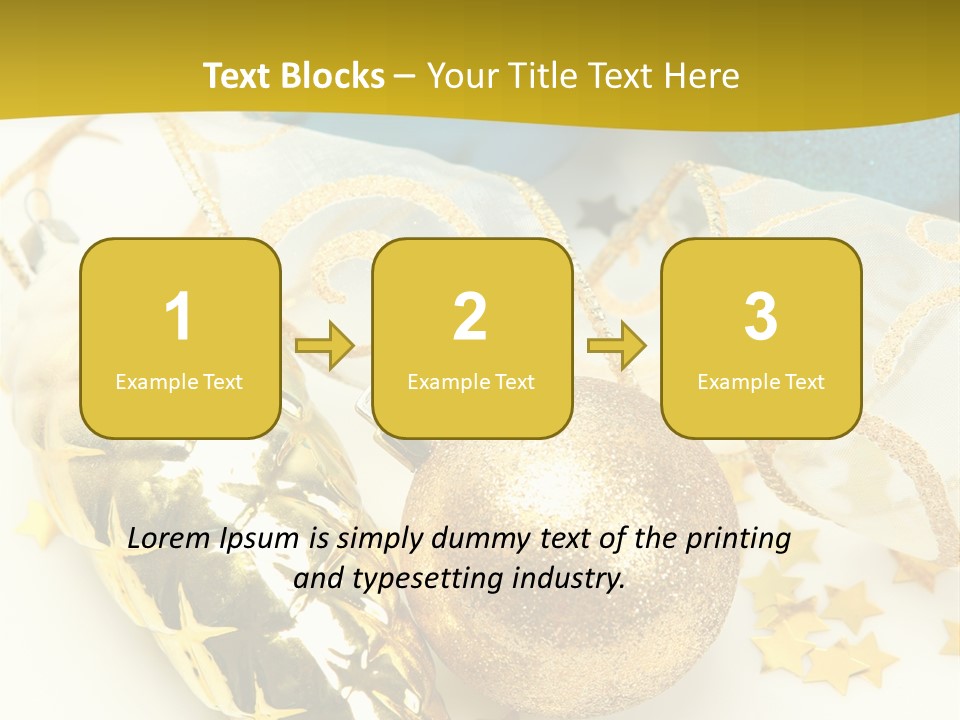 Celebratory Year Decorative PowerPoint Template