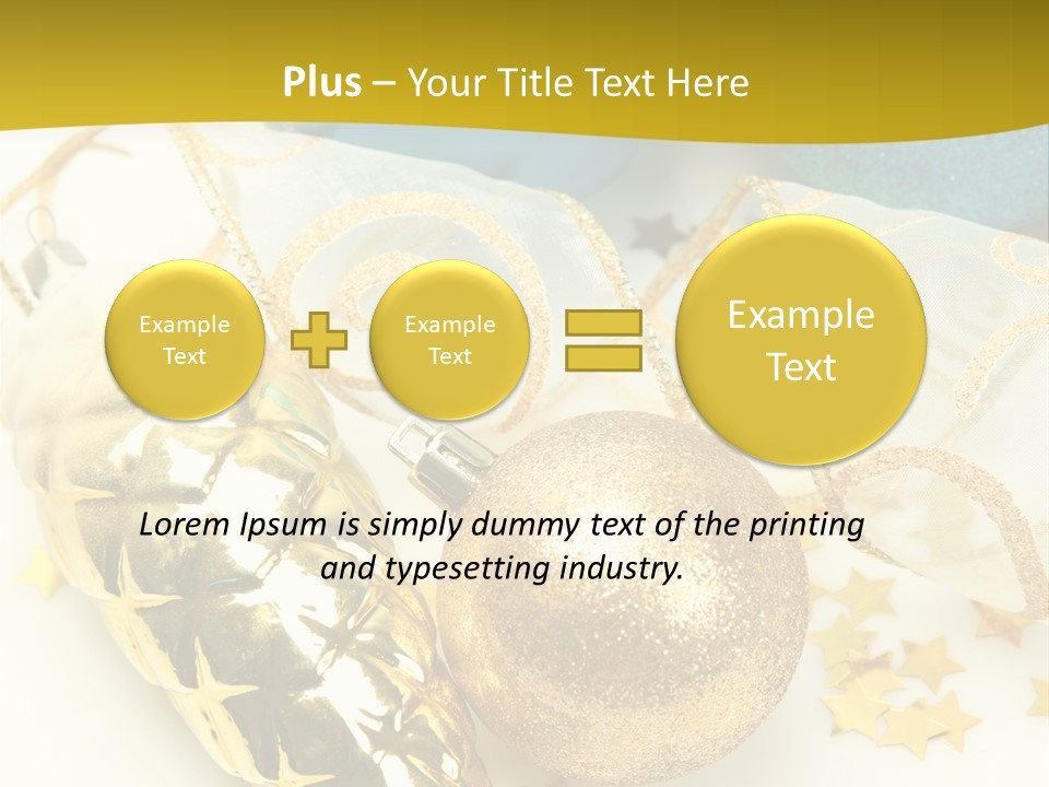 Celebratory Year Decorative PowerPoint Template