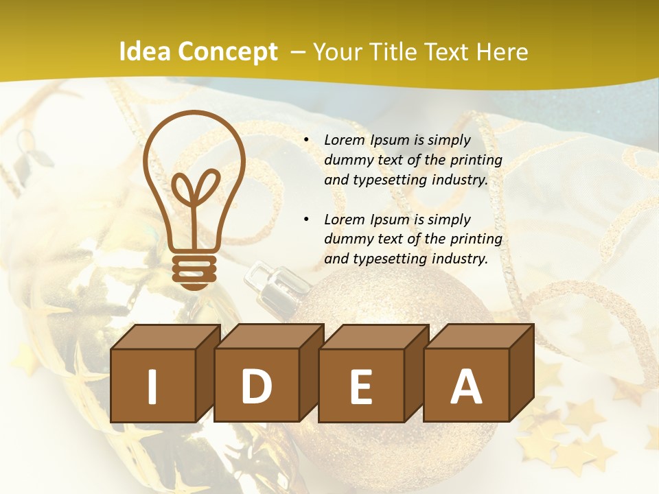 Celebratory Year Decorative PowerPoint Template