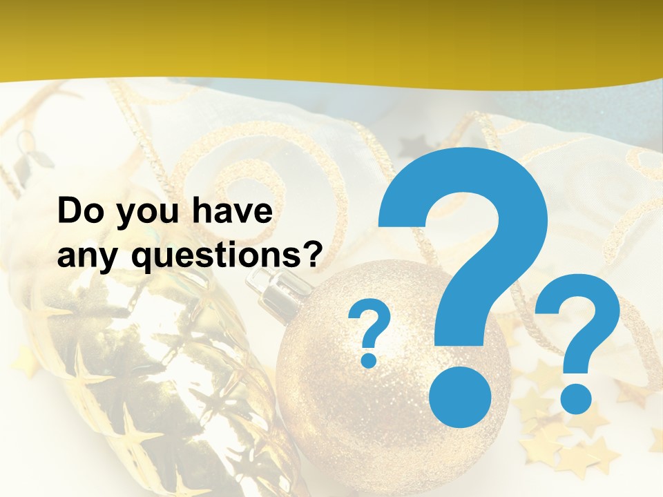 Celebratory Year Decorative PowerPoint Template