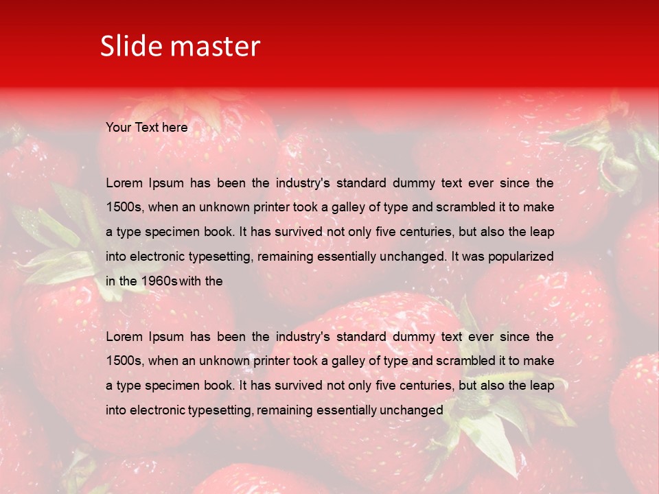 Egyptian Strawberries PowerPoint Template