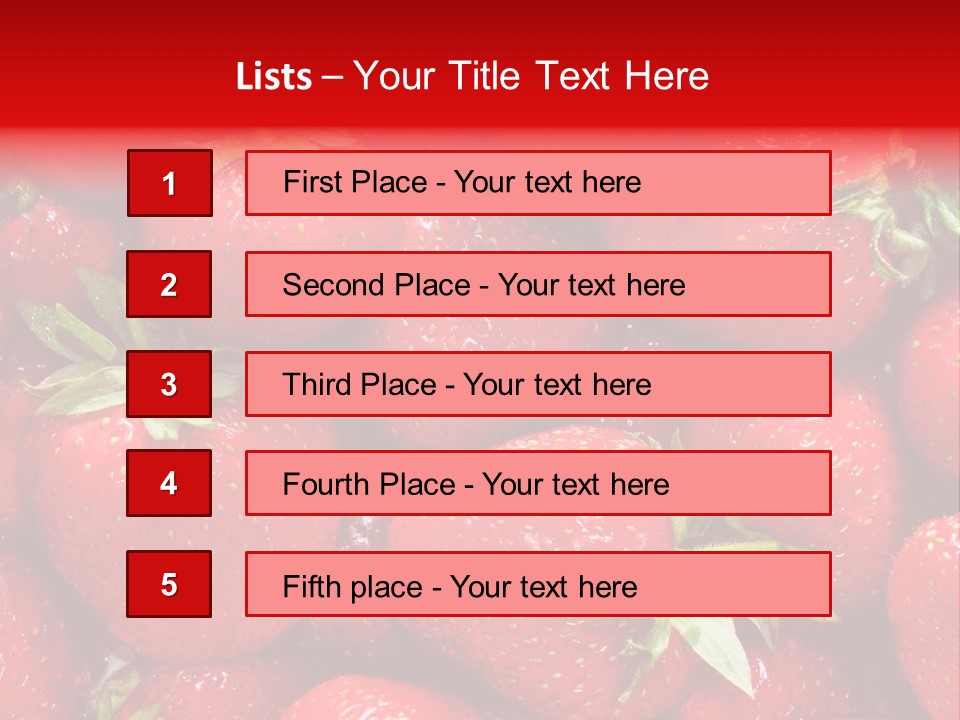 Egyptian Strawberries PowerPoint Template
