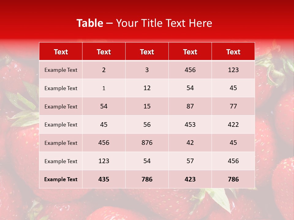 Egyptian Strawberries PowerPoint Template
