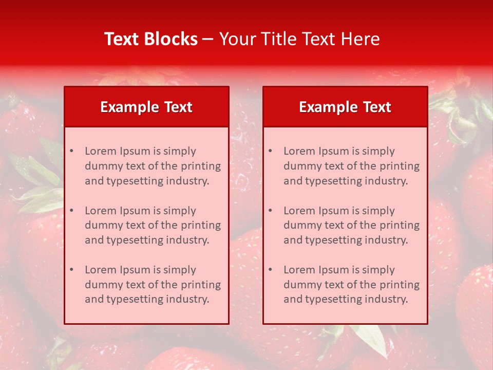 Egyptian Strawberries PowerPoint Template