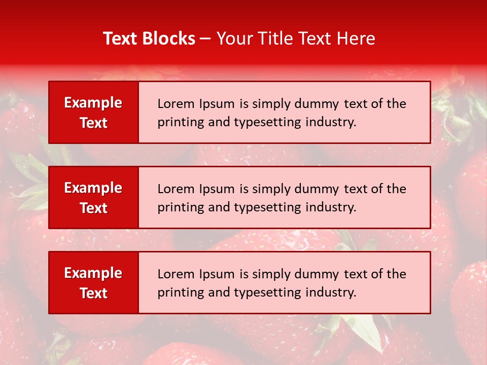 Egyptian Strawberries PowerPoint Template